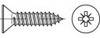 TOOLCRAFT TO-5433063 Verzonken plaatschroeven 32 mm Kruiskop Phillips Staal Galvanisch verzinkt 250 stuk(s)