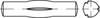 TOOLCRAFT TO-5438040 Geleidepen met middenkerf 4 mm Staal 100 stuk(s)