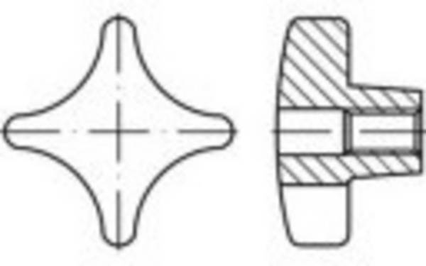 TOOLCRAFT  Kruisgrepen  Kunststof  TO-5453877 10 stuk(s)