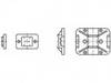 TOOLCRAFT Bevestigingssokkel TO-5454858 100 stuk(s)