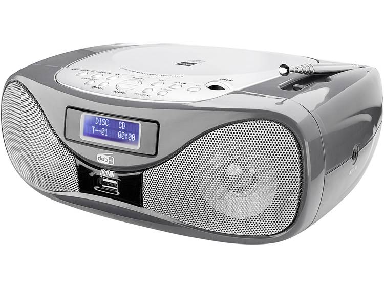 Dual DAB-P 160 FM CD-radio AUX, CD, FM, USB Grijs