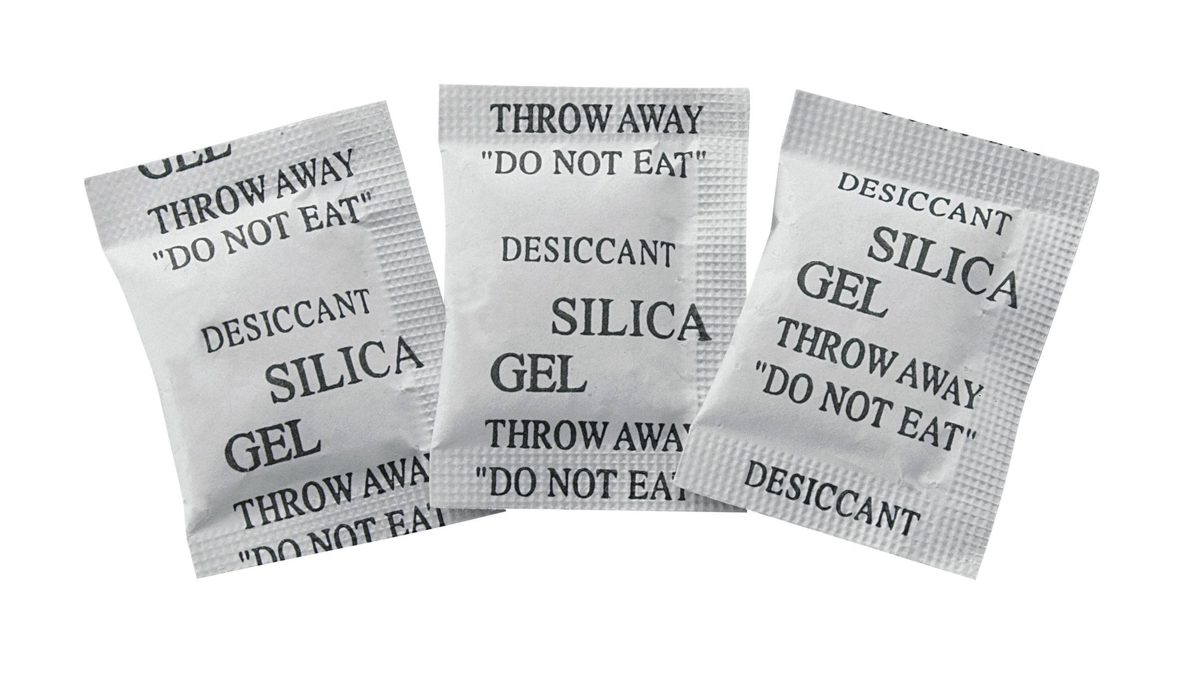 Silicagel-zakjes 1 g (l x b x h) 40 x 30 x 3 mm Transparant Silicagel 10 stuk(s)