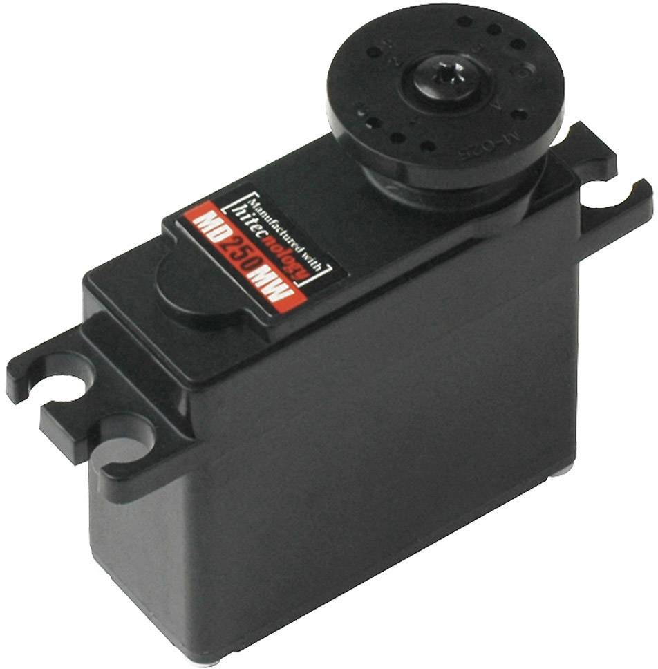 Hitec Miniservo MD250MW Digitale servo Materiaal (aandrijving) Metaal
