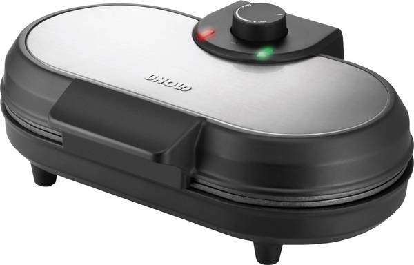 Unold 48165 Dubbele pancakemaker  Zwart, RVS
