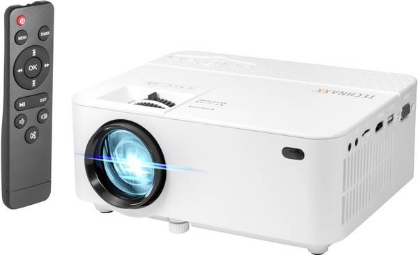 Technaxx TX-113 Beamer LED  1800 ANSI-lumen 800 x 480 WVGA Met afstandsbediening, VGA-ingang, Geïntegreerde luidspreker