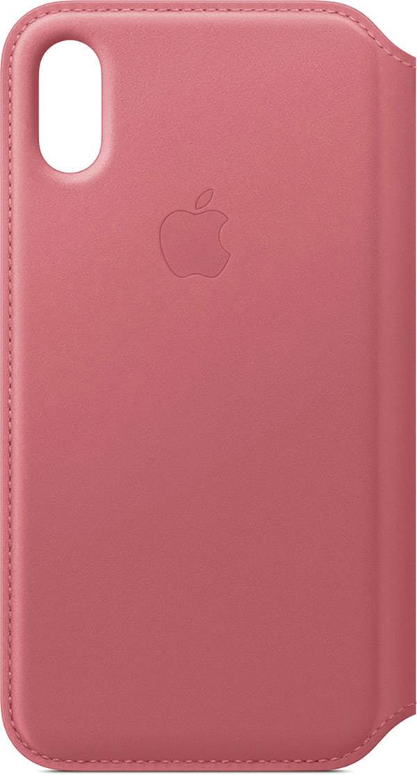 MRX12ZM/A Apple Leather Folio Case iPhone Xs Peony Pink-0