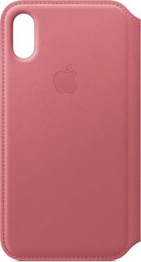 MRX12ZM/A Apple Leather Folio Case iPhone Xs Peony Pink