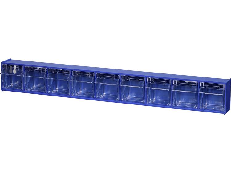 VarioPlus ProFlip 9 Blauw, Transparant (b x h x d) 600 x 77 x 65 mm