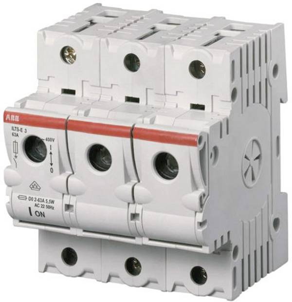 ABB 2CDE103001R1901 Lastscheidingsschakelaar Afmeting zekering : D02 3-polig 63 A 230 V 1 stuk(s)