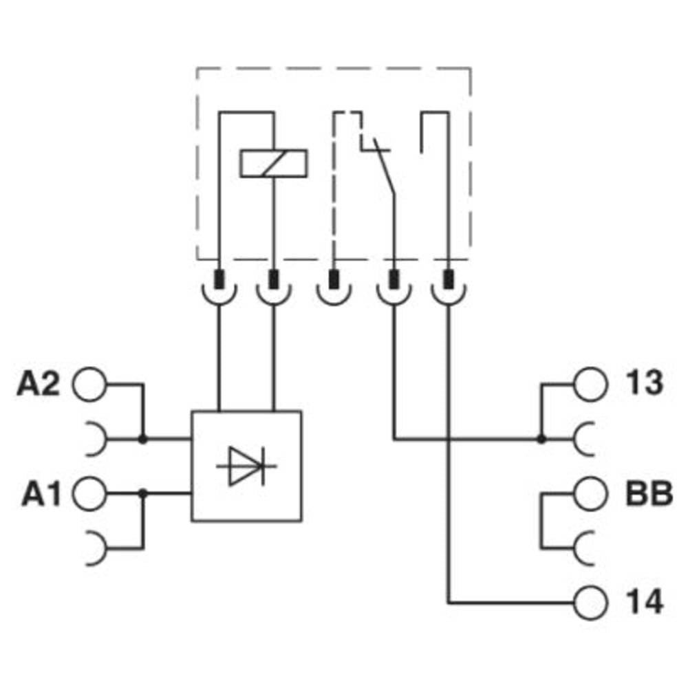 Phoenix Contact PLC-BPT- 24DC/ 1/ACT Relaissocket 10 stuk(s)