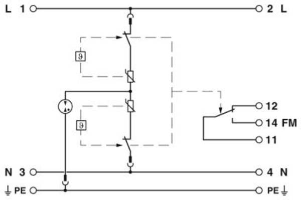 Phoenix Contact 2907928 PLT-SEC-T3-230-FM-PT Overspanningsveilige afleider     1 stuk(s)
