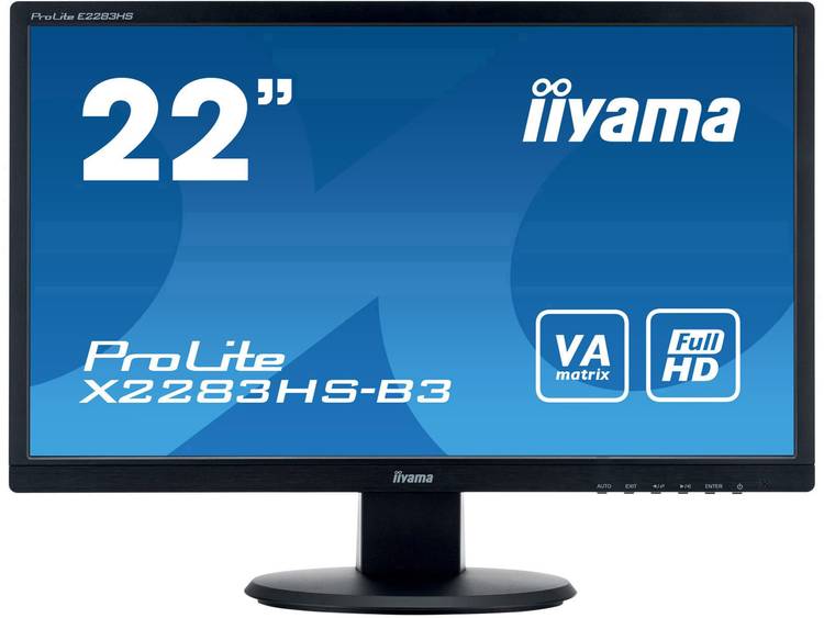 Iiyama ProLite X2283HS-B3 21.5  Full HD VA Mat Zwart computer monitor LED display