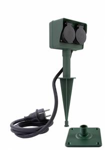 Conrad REV 0595004555 Buitenstopcontact Groen Randaarde stekker 1 stuk(s) aanbieding