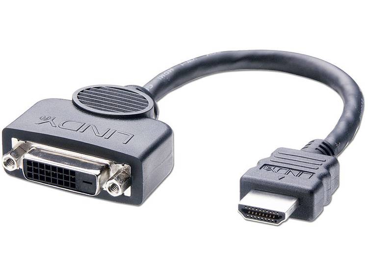 Lindy DVI-D FM-HDMI M Adapter Cable, 0.2m (41227)