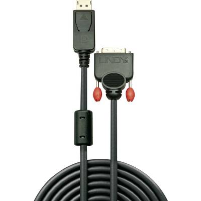 LINDY 41492 DisplayPort-kabel DisplayPort / DVI Adapterkabel DisplayPort-stekker, DVI-D 24+1-polige stekker 3.00 m Zwart