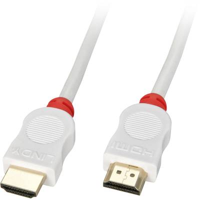 LINDY 41412 HDMI-kabel HDMI Aansluitkabel HDMI-A-stekker, HDMI-A-stekker 2.00 m Rood 