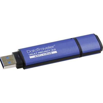 Kingston DataTraveler Vault Privacy 3.0 DTVP30AV/64GB USB-stick 64 GB USB 3.2 Gen 1 (USB 3.0) Blauw