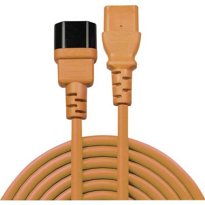 LINDY IEC-verlengkabel C14 - C13 oranje 0,5m-0