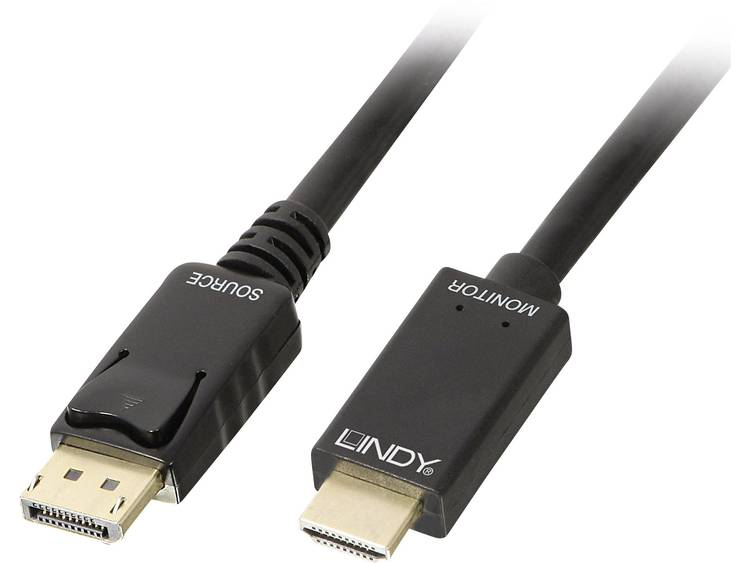 Lindy 36922 Displayport HDMI Zwart kabeladapter-verloopstukje