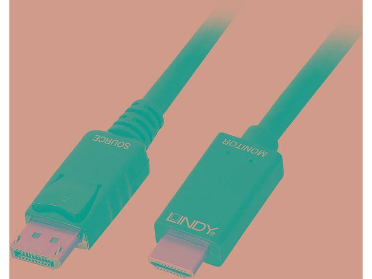 Lindy 36923 Displayport HDMI Zwart kabeladapter-verloopstukje