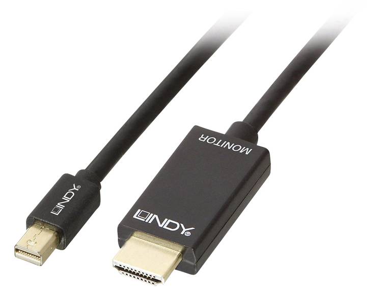 Lindy 36928 Mini Diplayport HDMI Zwart kabeladapter-verloopstukje