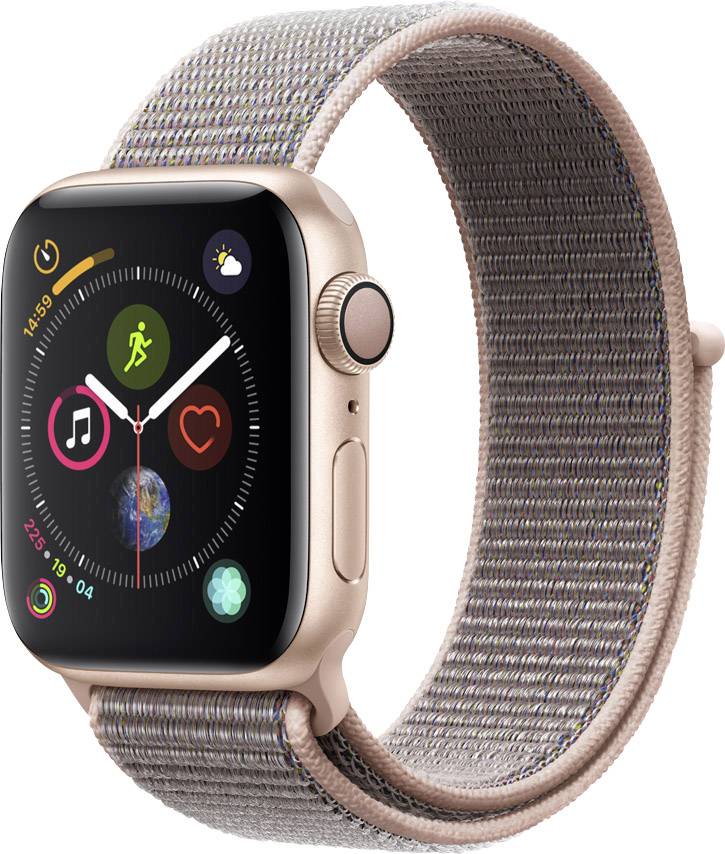 Apple Watch Series 4 GPS 40 mm Aluminium kast Goud Sportband Pink kopen