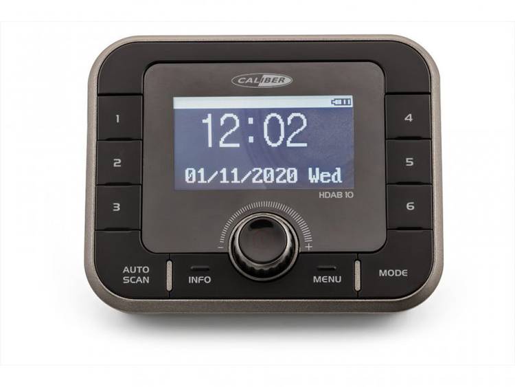 Caliber Audio Technology HDAB10 DAB+ Radio-adapter AUX, Bluetooth, DAB+, FM Zwart