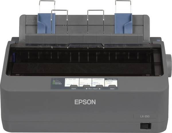 Epson LX-350 Matrixprinter  347 tekens/s 9-naalds printkop, Smalle invoer, Printbereik 80 karakters USB, Parallel, RS-232