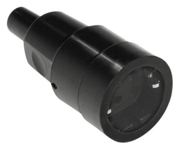 Bachmann 913.175 Koppeling met randaarde Rubber, Silicone  250 V Zwart IP20