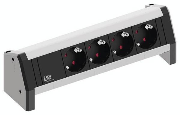 Bachmann 902.0049 Stekkerdoos zonder schakelaar  Zwart, Aluminium GST18i aansluitbus