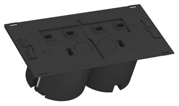 Bachmann 929.004  Stopcontact (onderbouw)  Aanraakbeveiliging IP20 Zwart