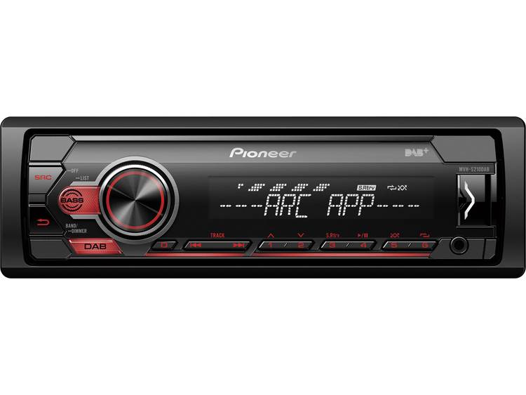 Pioneer MVH-S210DAB MP3-Autoradio met DAB-USB-iPod-AUX-IN