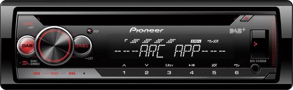 Pioneer DEH-S410DAB Autoradio enkel DIN DAB+ tuner