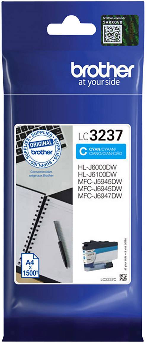 Brother Inktcartridge LC-3237C Origineel Cyaan LC-3237 C