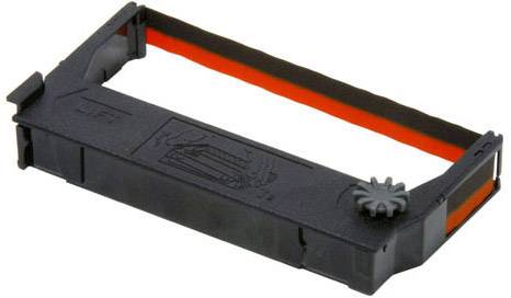 Zwart lint voor printers met rode streep, aan de zijkant een tandwiel voor het aanpassen van de spanning.