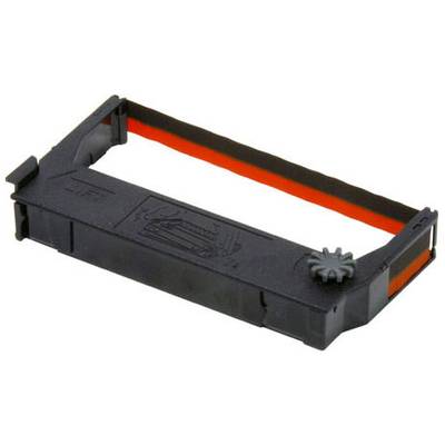 Zwart lint voor printers met rode streep, aan de zijkant een tandwiel voor het aanpassen van de spanning.