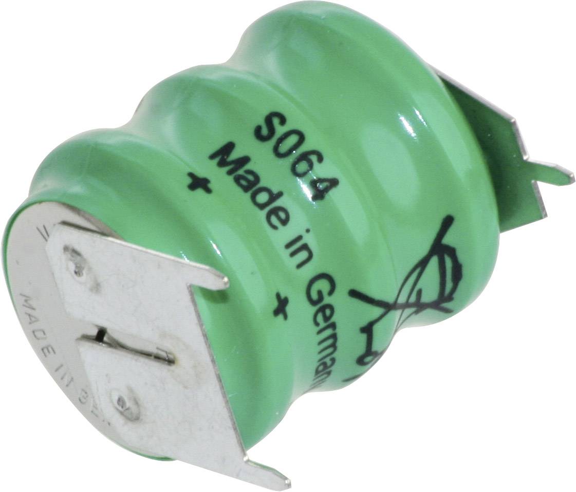 Groene condensator met opschrift 'S064 Made in Germany'.