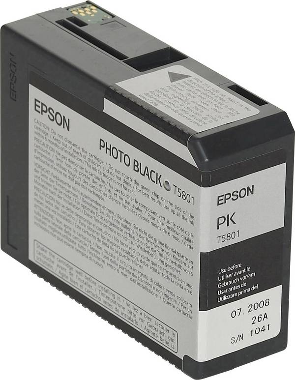 Epson Inktcartridge T5801 Origineel Enkel Foto zwart C 13 T 580100