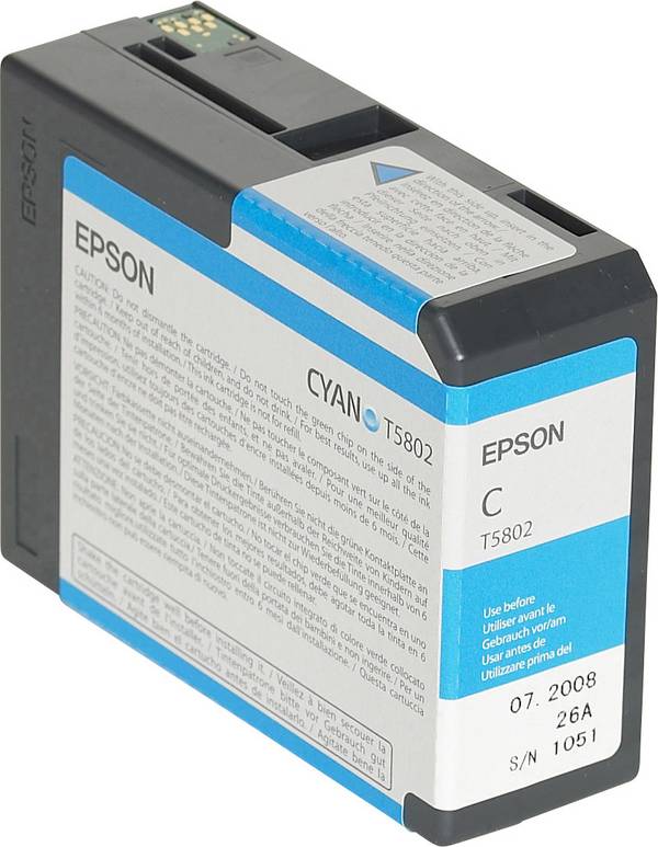 Epson Inktcartridge T5802 Origineel Enkel Cyaan C 13 T 580200