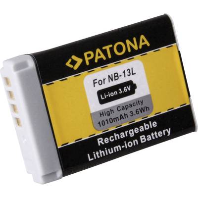 Patona FONB-13L Camera-accu Vervangt originele accu NB-13L 3.6 V 1010 mAh
