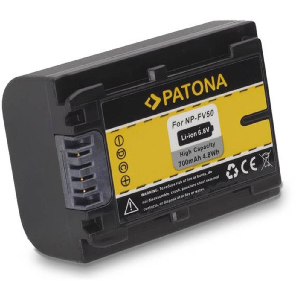 Patona FONPFV50 Camera-accu Vervangt originele accu NP-FV50 6.8 V 700 mAh