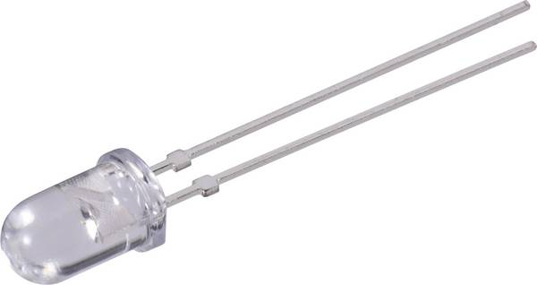 Vishay TLHK 5800 Bedrade LED  Rood Rond 5 mm 5500 mcd 4 ° 20 mA 1.9 V