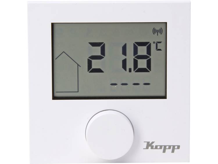 Kopp Free Control Draadloze thermostaat Zuiver wit (RAL 9010)