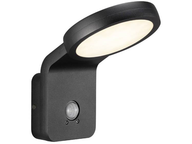 Nordlux Marina 46831003 Buiten LED-wandlamp met bewegingsmelder 10 W Warm-wit Zwart
