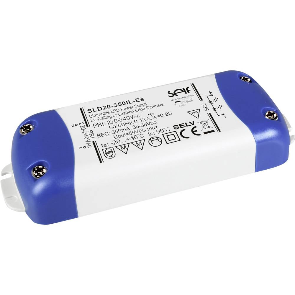 LED-driver 22 - 44 V/DC 39.6 W 900 mA Constante stroomsterkte Self Electronics SLD40-900IL-ES