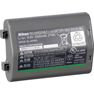 Nikon EN-EL18C Camera-accu Vervangt originele accu EN-EL18, EN-EL18a, EN-EL18c 10.8 V 2500 mAh