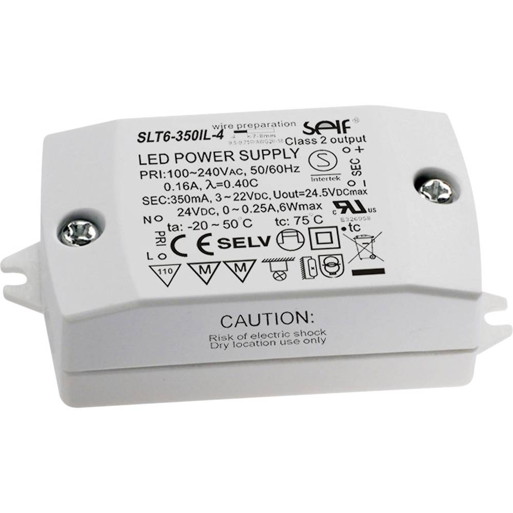 LED-driver 3 - 12 V/DC 6 W 500 mA Constante stroomsterkte Self Electronics SLT6-500IL-4