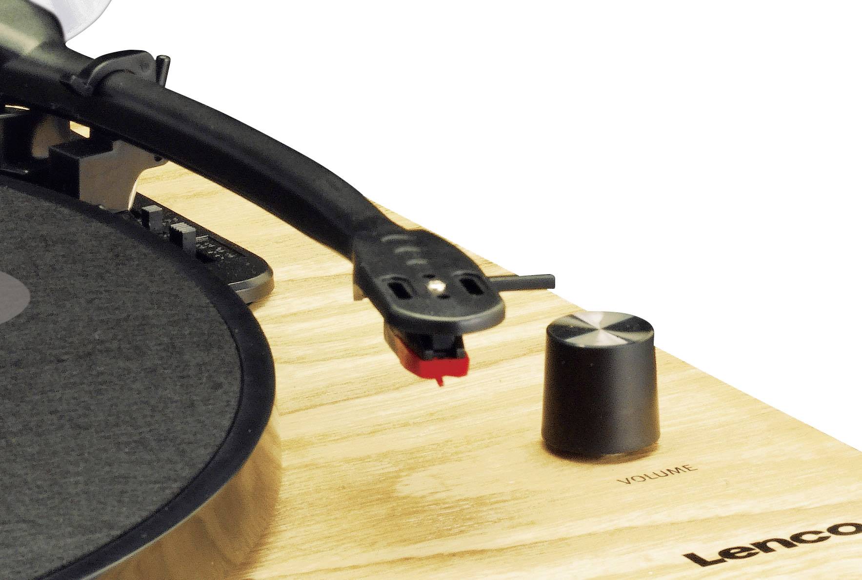 LENCO LS-50WD - Platenspeler mét ingebouwde speakers USB Encoding - Hout-1