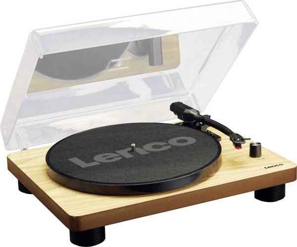 LENCO LS-50WD - Platenspeler mét ingebouwde speakers USB Encoding - Hout
