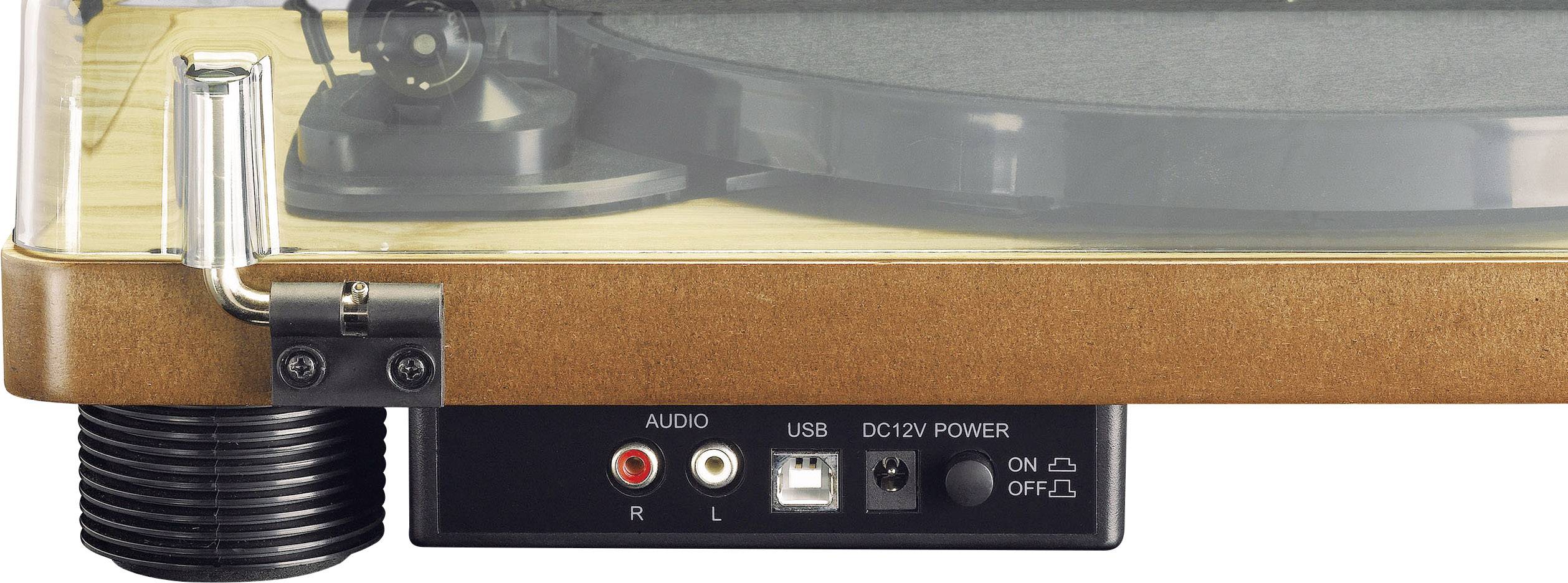 LENCO LS-50WD - Platenspeler mét ingebouwde speakers USB Encoding - Hout-6